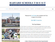 Tablet Screenshot of harvardschoolstrust.org